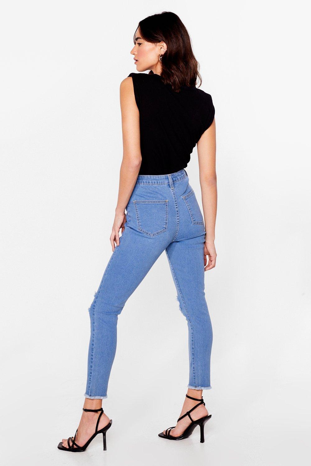 Petite ripped hot sale jeans